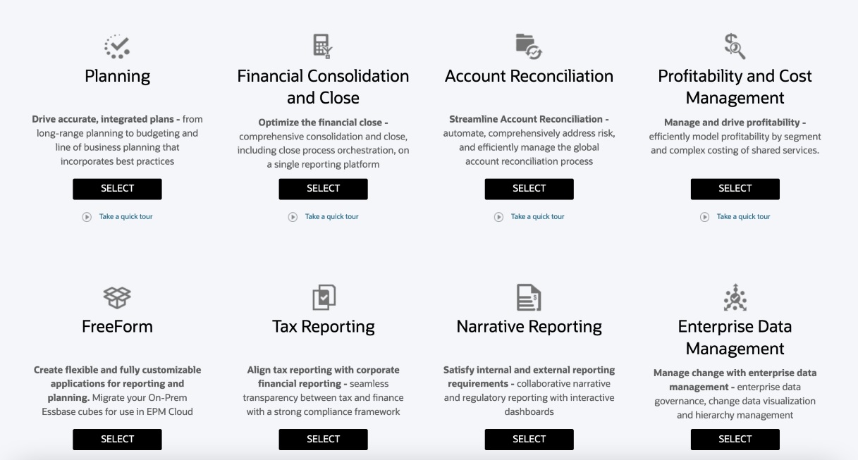 Enterprise Performance Management Enterprise Cloud Service landing page Enterprise Performance Management Enterprise Cloud Service landing page