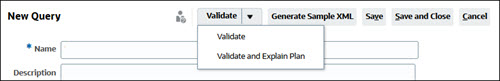 Validate Query Validate Query