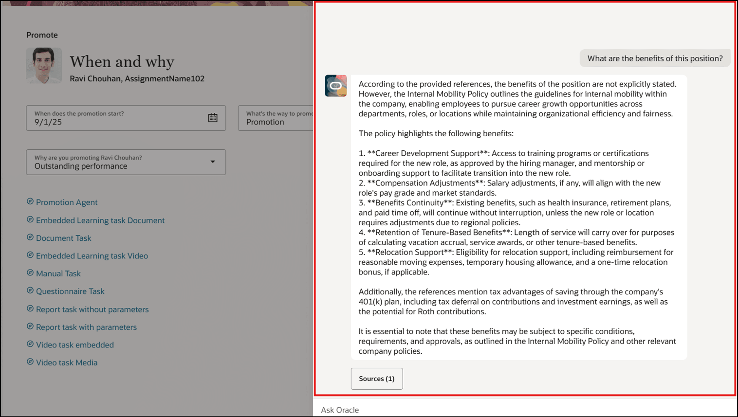 Query Prompt Displayed by Agent