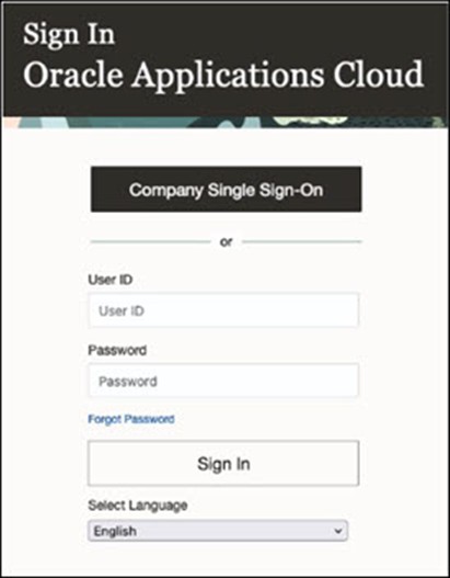 Sign in page without OCI IAM Federated SSO