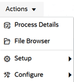 Image Shows The Data Integrations Actions Menu