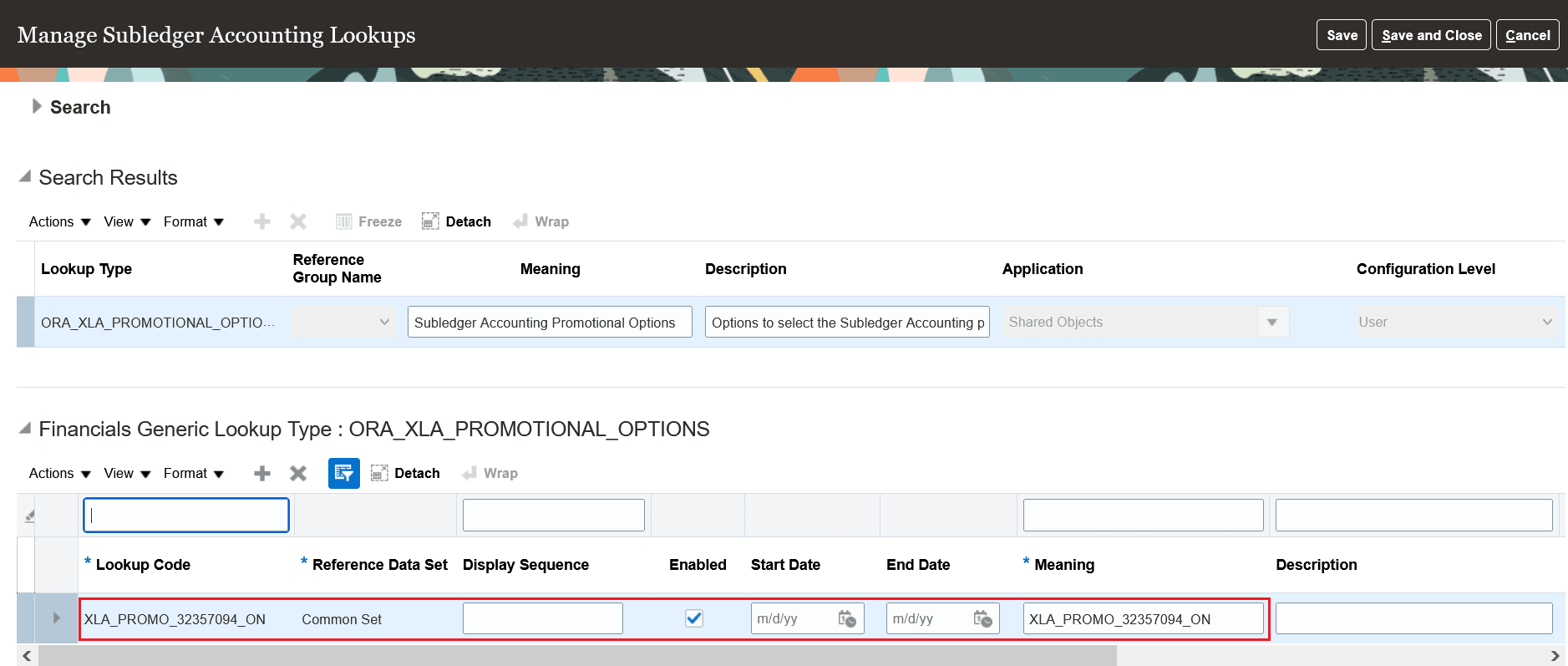 Defining lookup code under lookup type for Enable Intelligent Queue Management