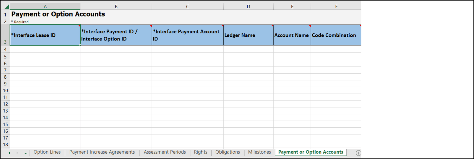Lease Import Template