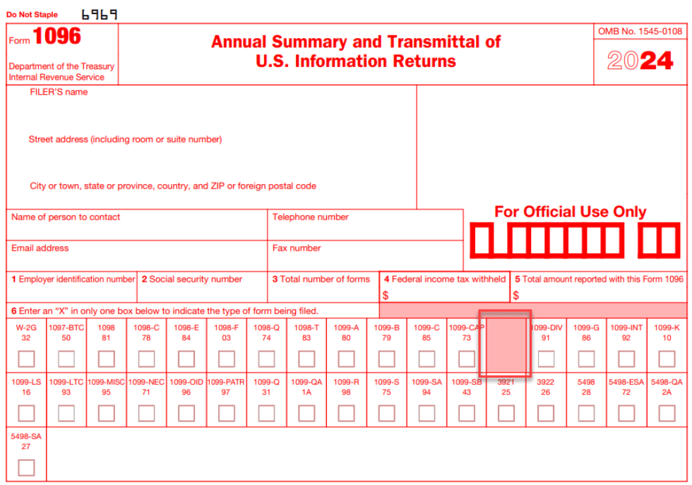 1096 Layout Changes