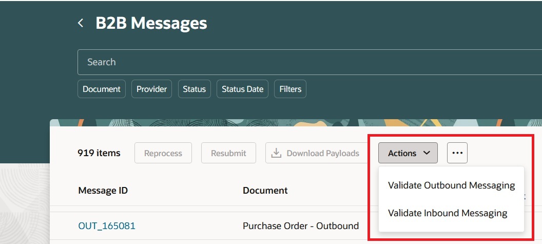 Validate Outbound or Inbound Messaging