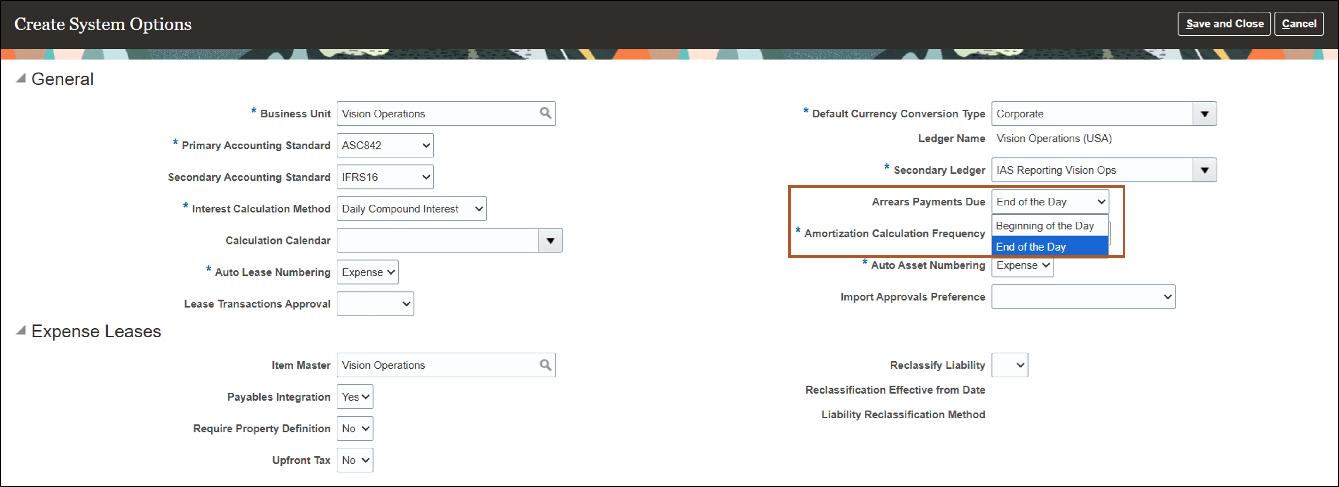 Lease System Options