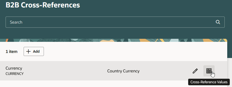 B2B Cross-References – Cross-Reference Values icon