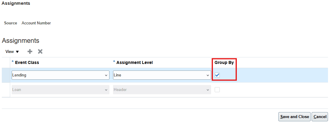 Group By Event Class Source Assignment