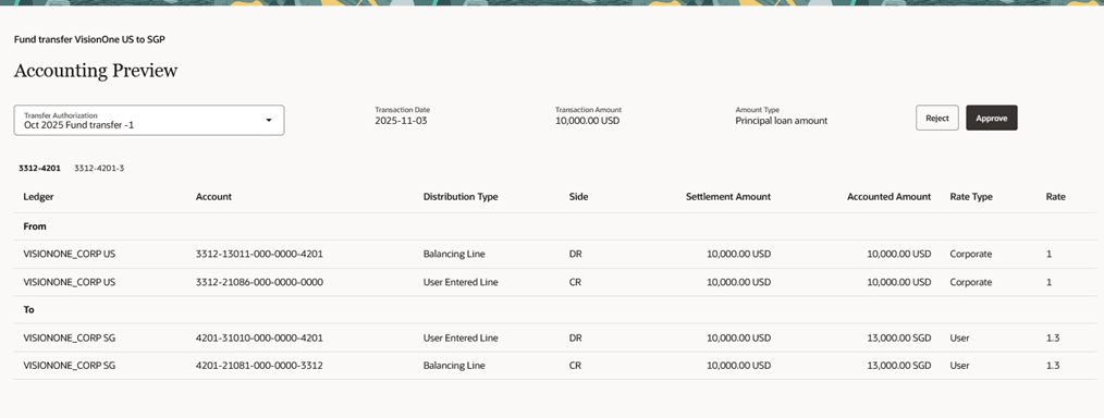 Accounting Preview UI