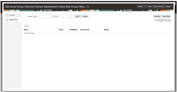 Creating an object sharing rule