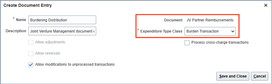  Burdening Document Entry