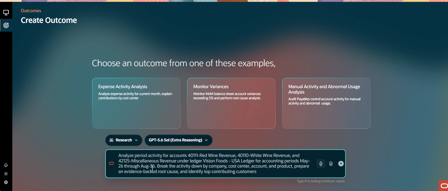 Create Outcome