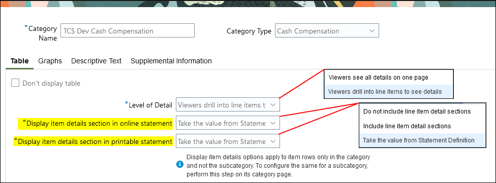 Level of Detail: Display Options