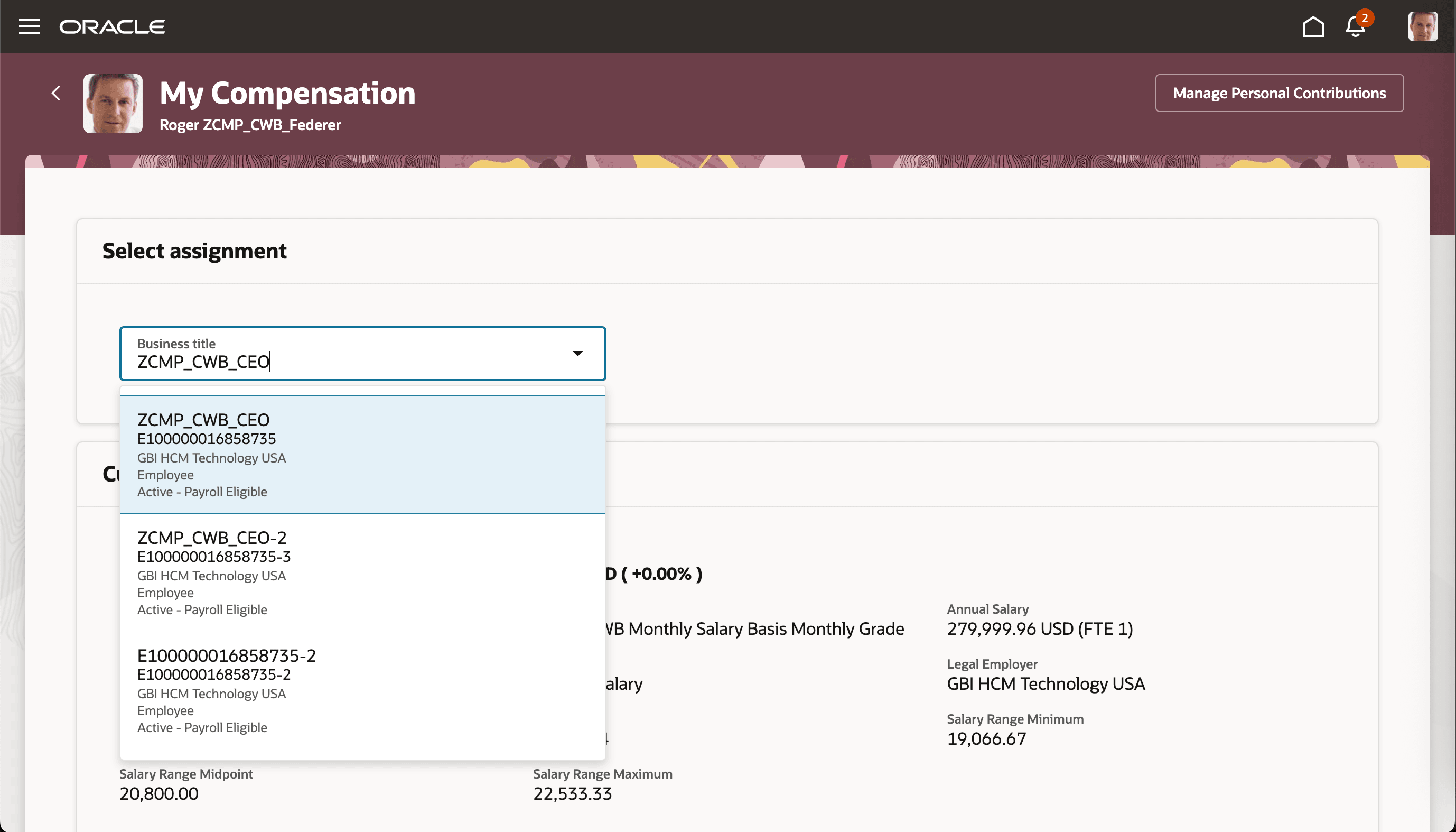 Pending Worker Assignment Excluded from Business Title Switcher