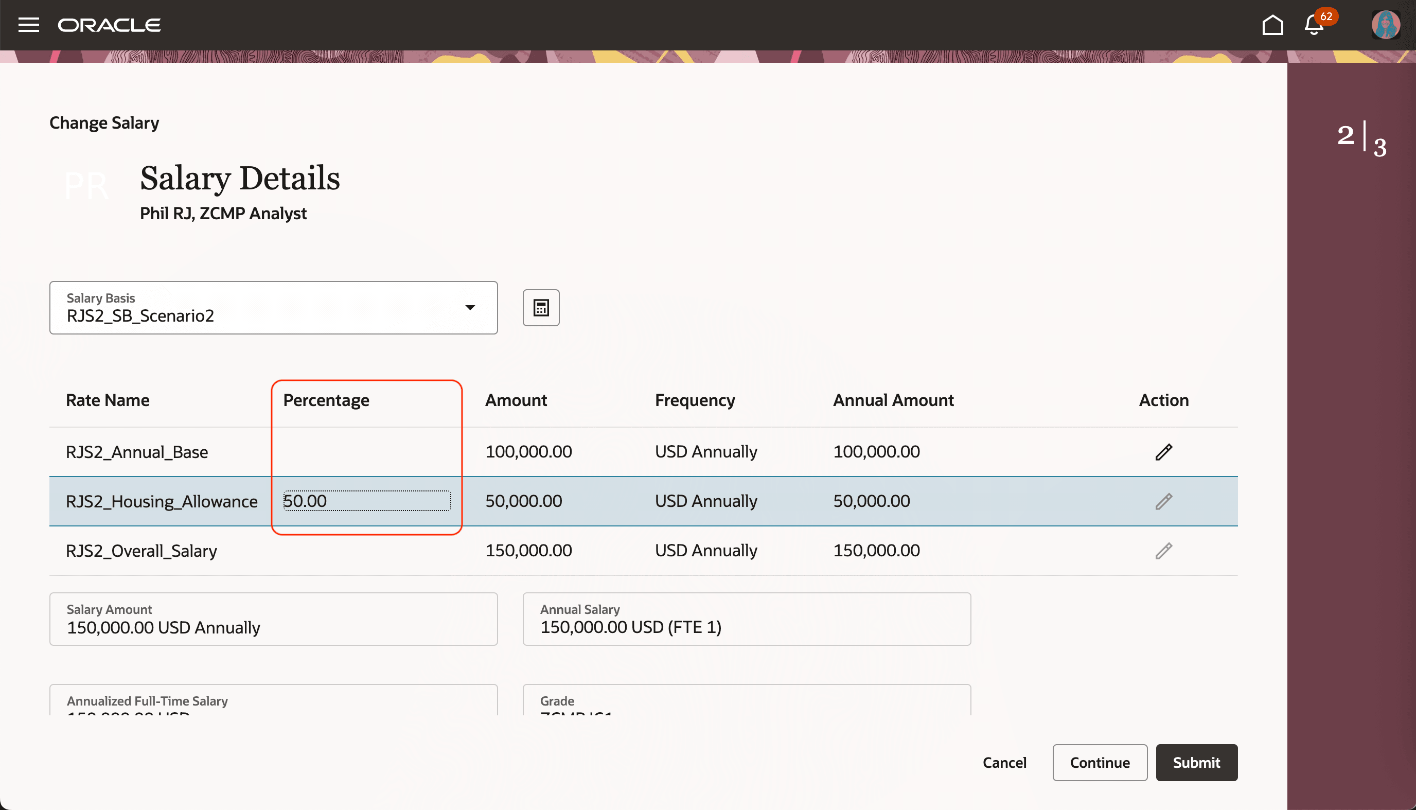 Factor Configured in Rate Definition Is Now Visible as Percentage