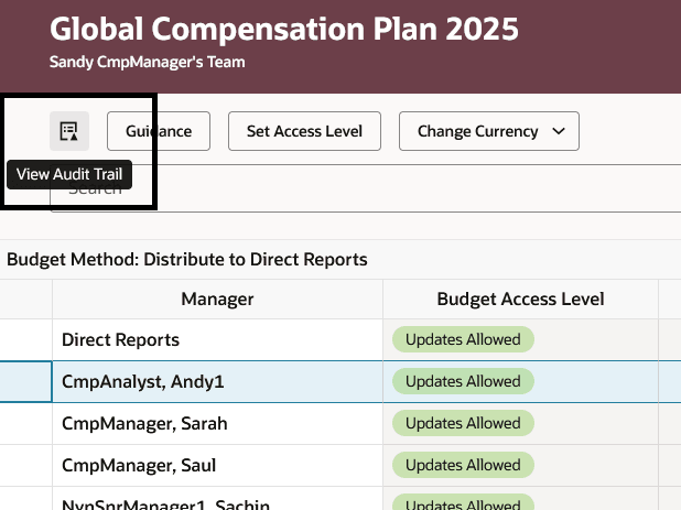 View Audit Trail Icon