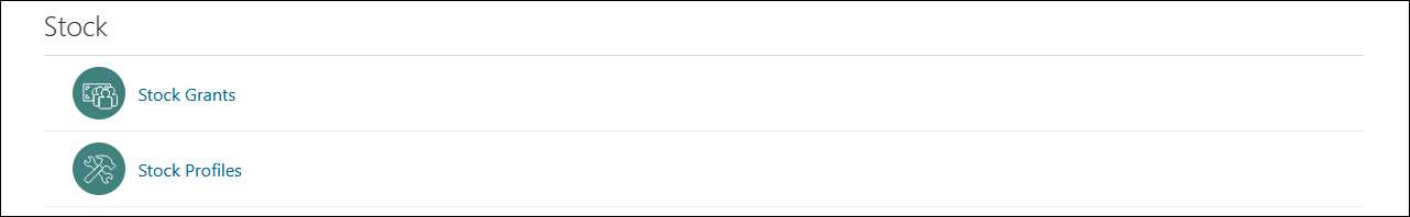 Stock Region in Compensation Work Area
