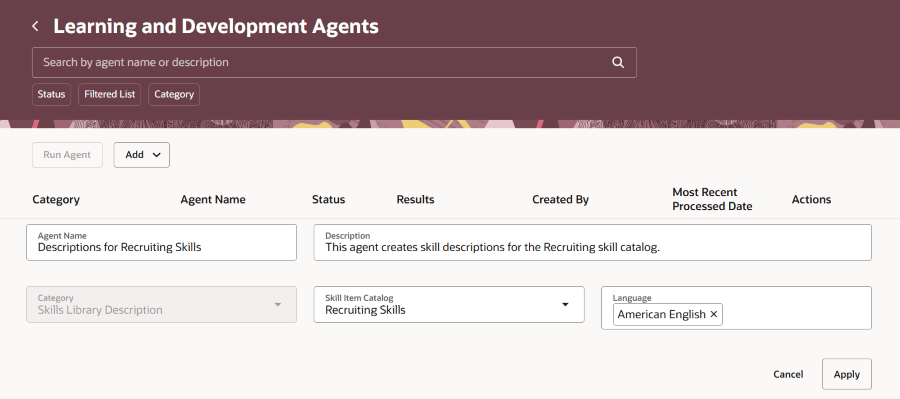 Skill Description in English