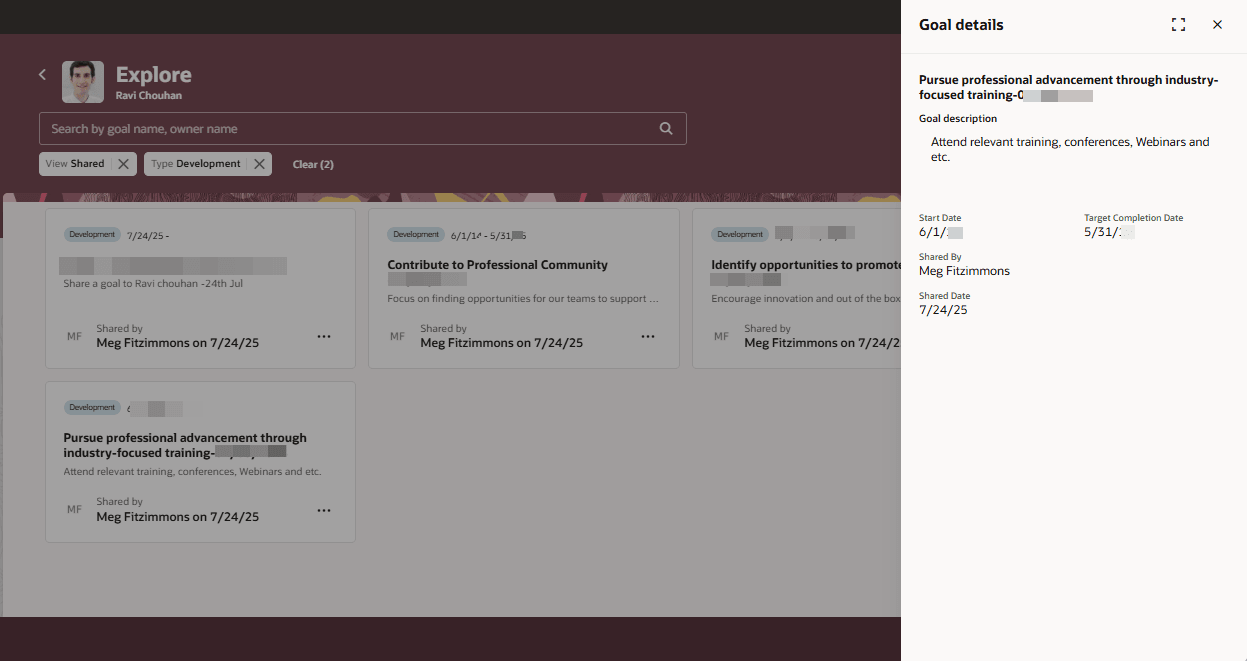 Goal details shared development goals