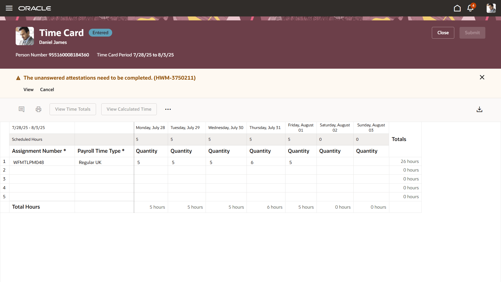 How the Enhancements Works with Time Cards and Pending Attestations