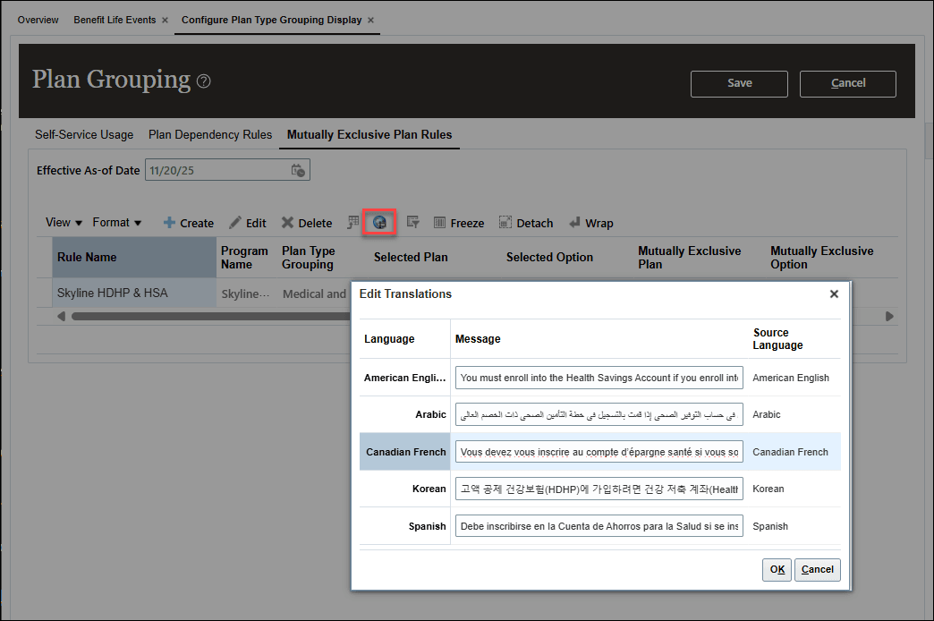 Plan Type Grouping - Mutually Exclusive Plan Rules