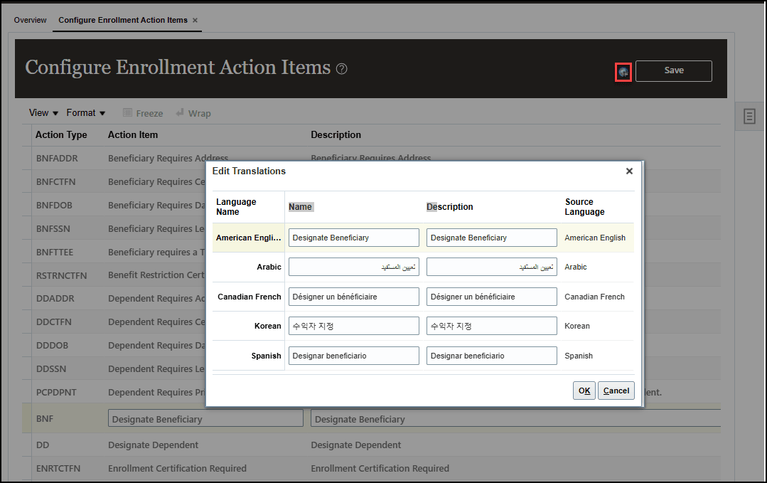 Enrollment Action Items