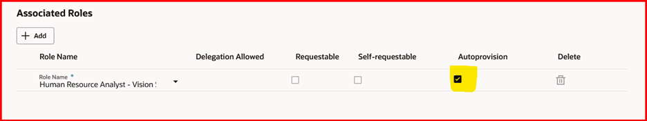 Role Mapping UI’s Associated Roles Section Reflecting Autoprovisioned Role is Enabled