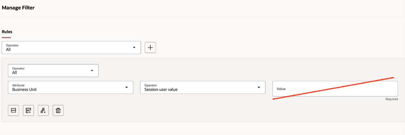 Manage Filter Example – Enter Any Value