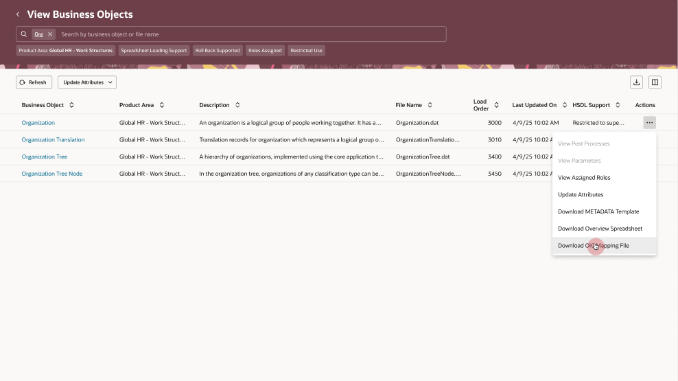 Download OIC Mapping File