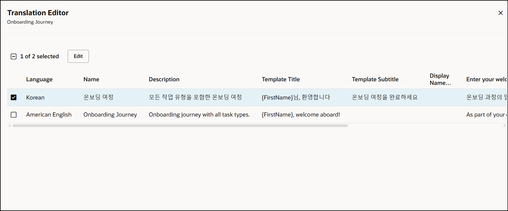 Updated Translations