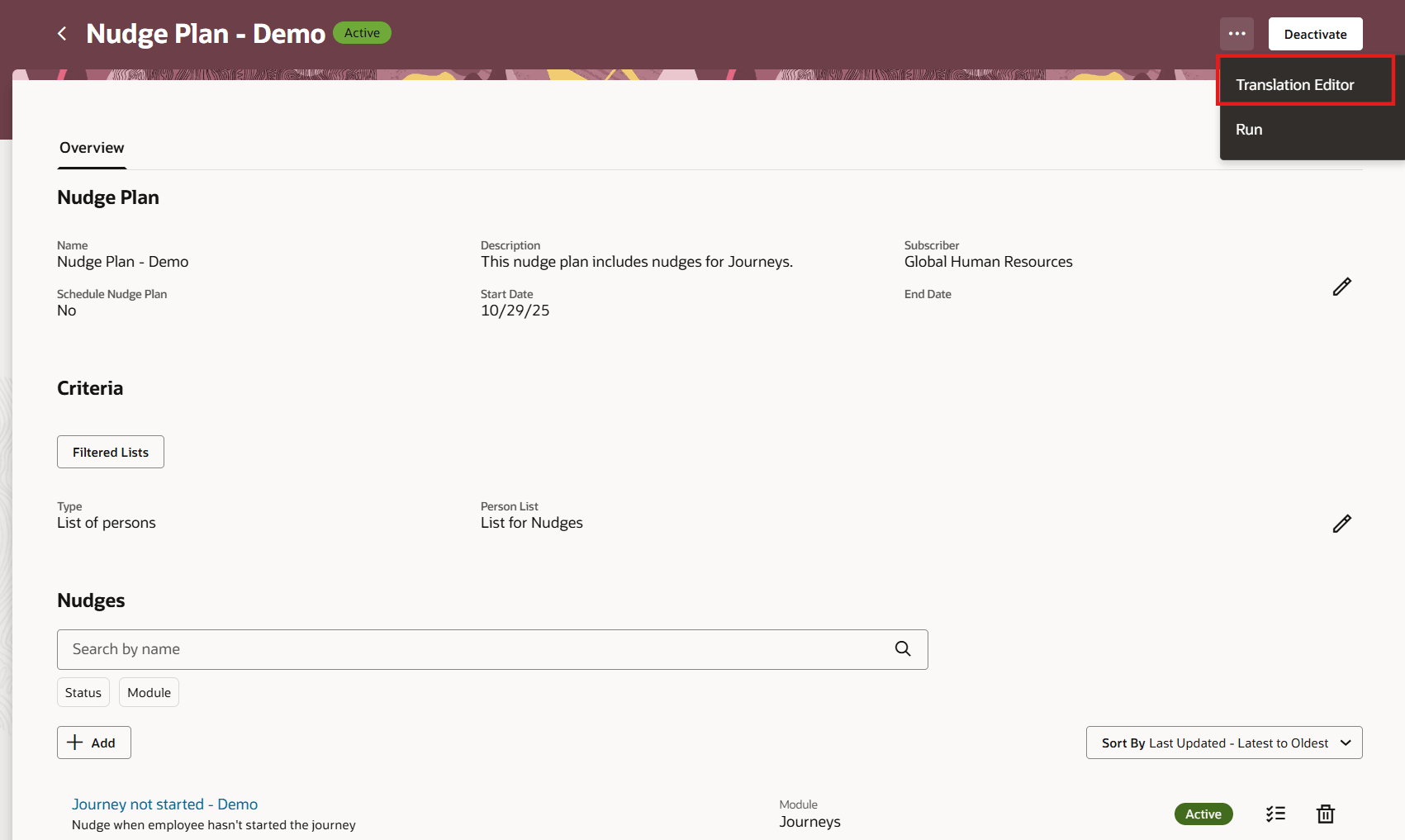 Translation Editor for Nudge Plan