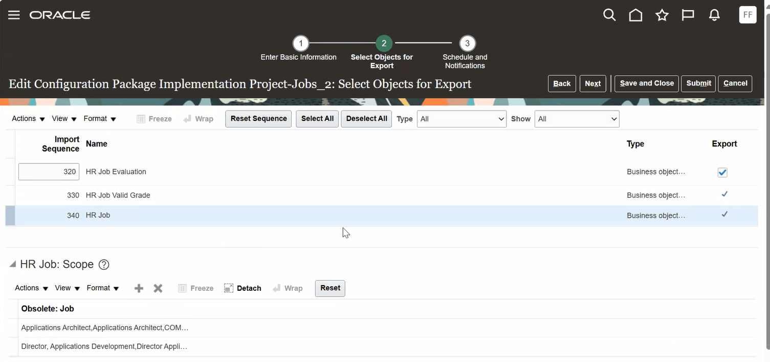 Add more jobs to Configuration Package
