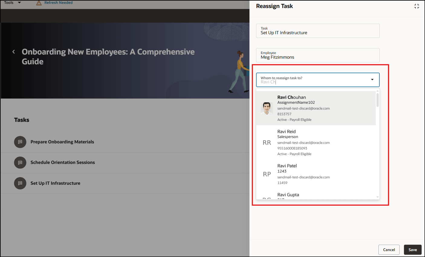 Workers LoV While Reassigning Journey Task