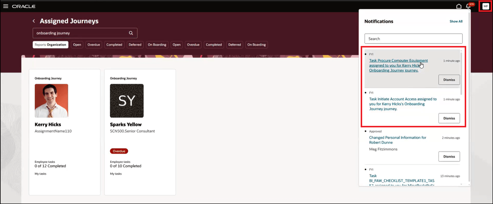 Notification Sent to Proxy