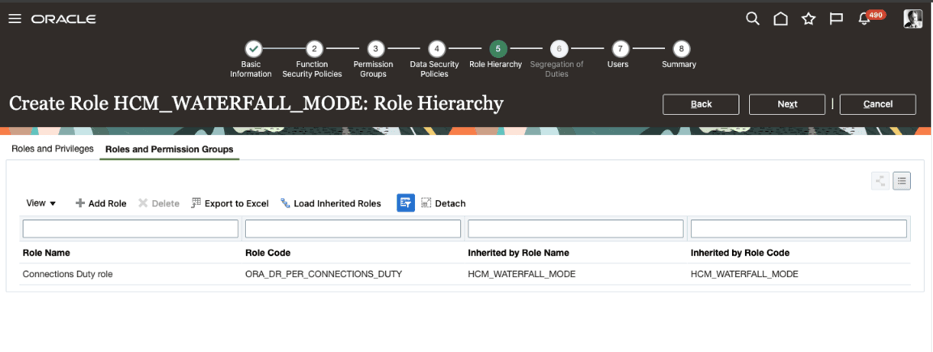 Create role hierarchy