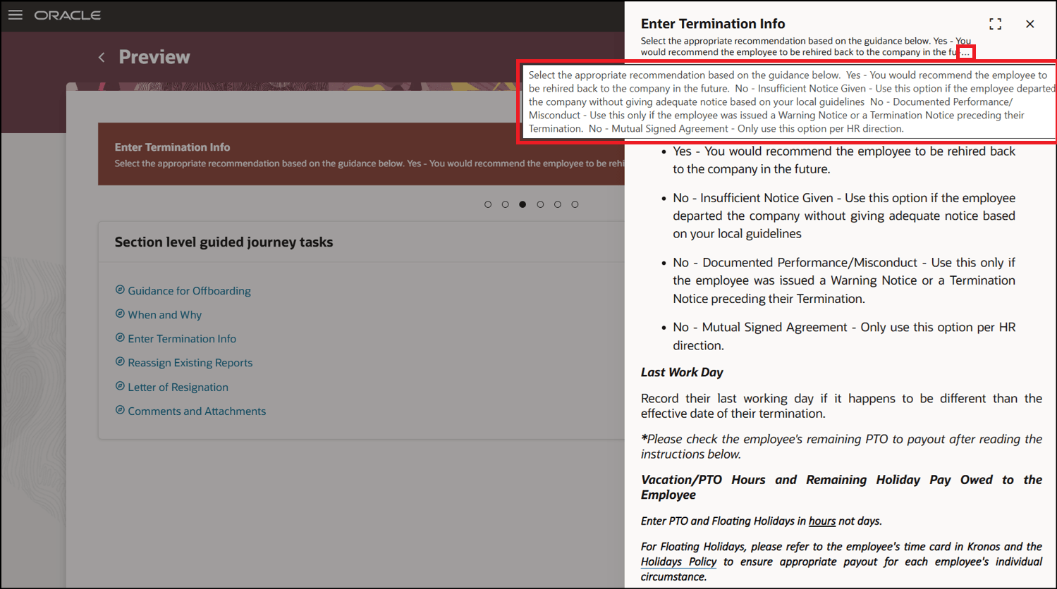 Tooltip to Fully View Guided Journey Task Description
