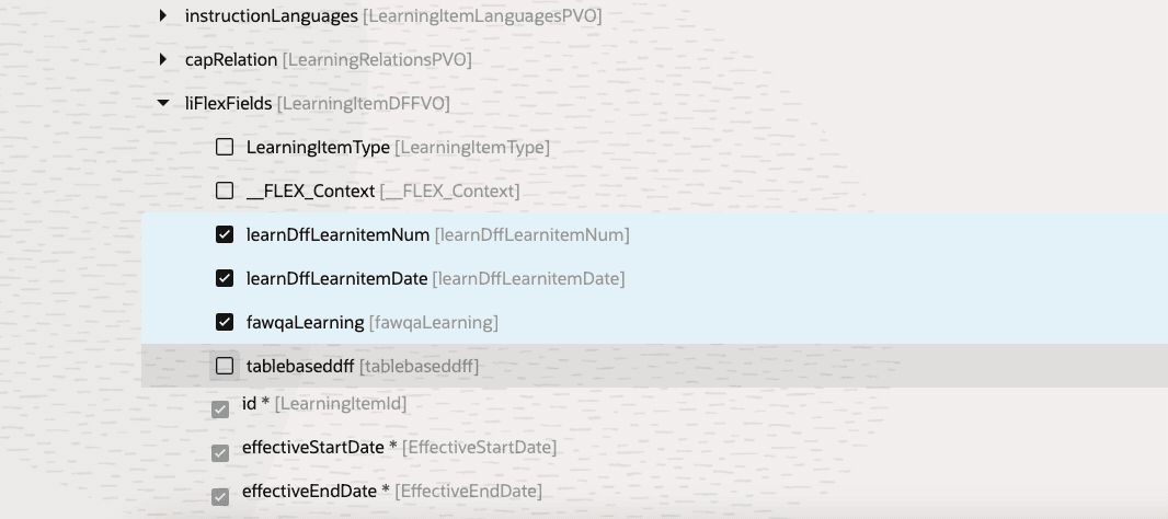 liFlexfields Text Entry and Date Segment Examples