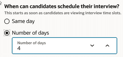 Configuration Section on the Schedule Details Tab