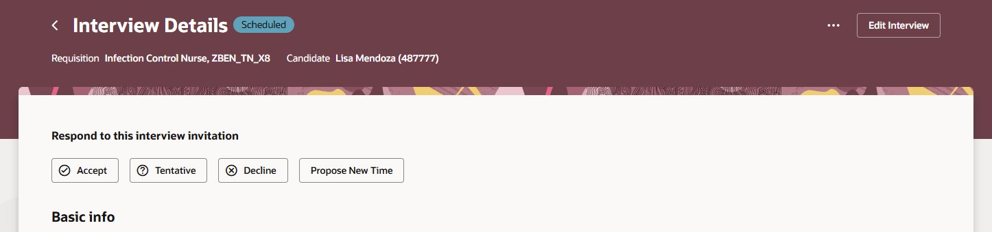 Respond to this Interview Invitation 