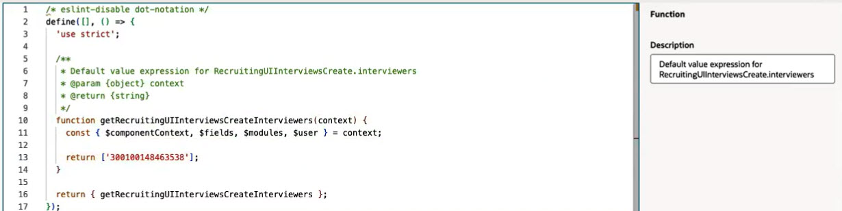 Example of Defaulting One Interviewer