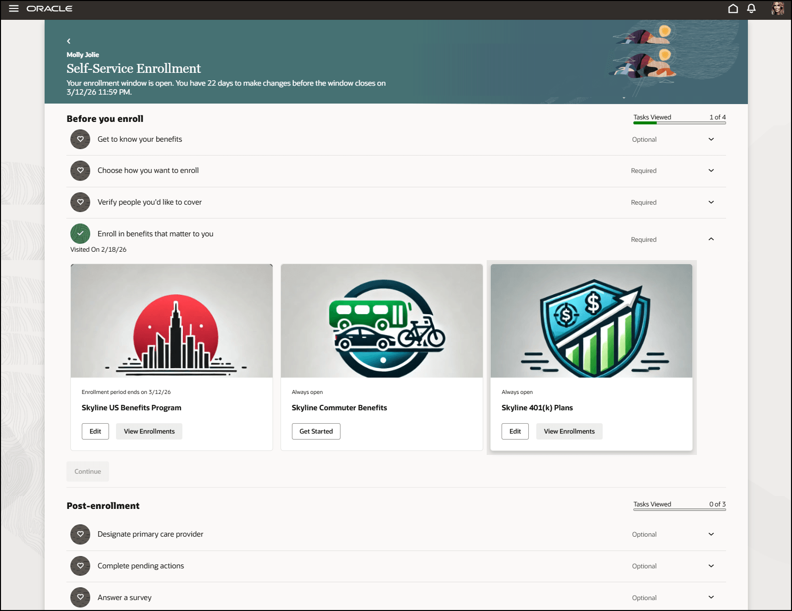 Benefits Self-Service - Program and Plan Selection