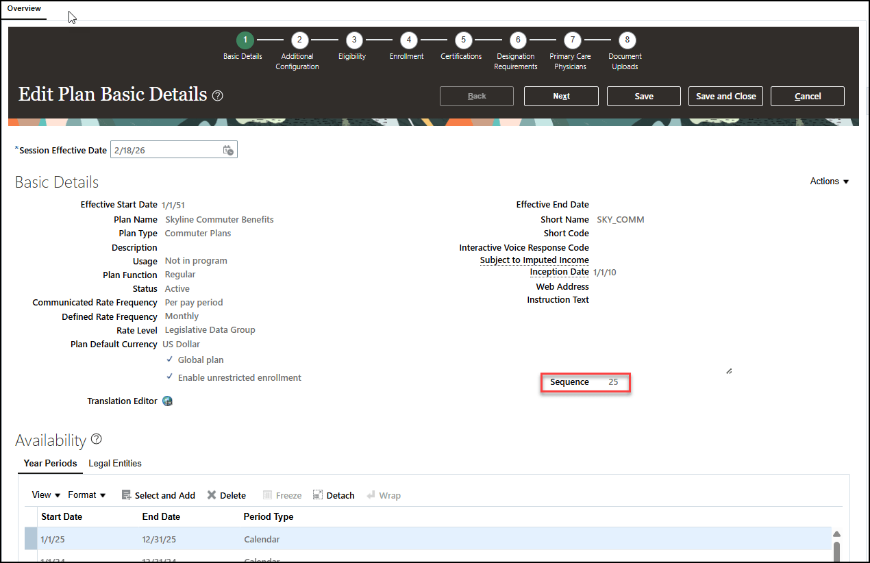 Benefits Plan Not in Program