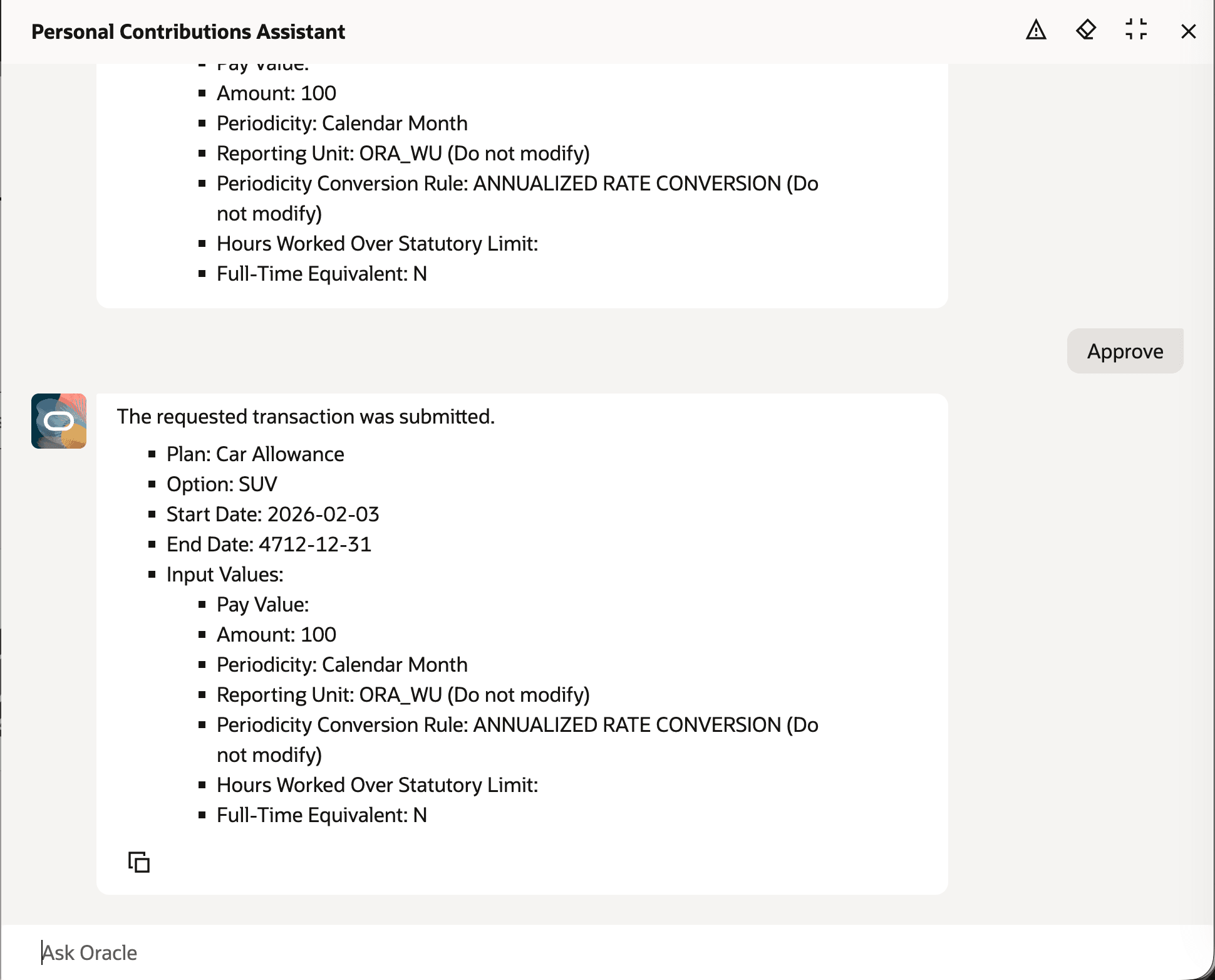 AI Agent Confirming After Submission