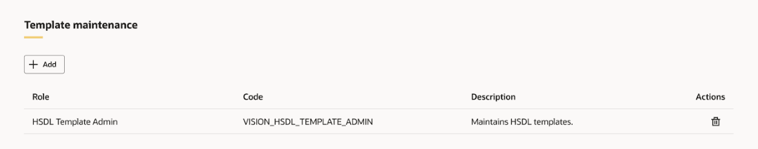 Template maintenance