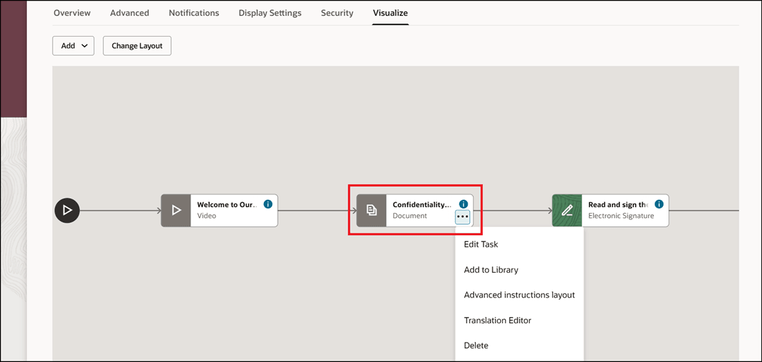 Task Added Based on Specified Sequence