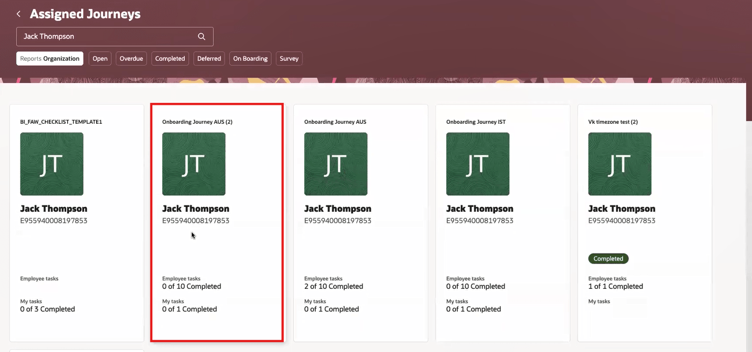 Journey Not in Deferred Status After Evaluating Current Time Zone