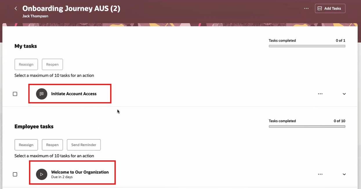 Journey Tasks are Initiated After Evaluating Configured Time Zone