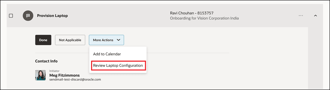 Option for IT Analyst to View Preceding Task from My Tasks Tab Before Marking it Done
