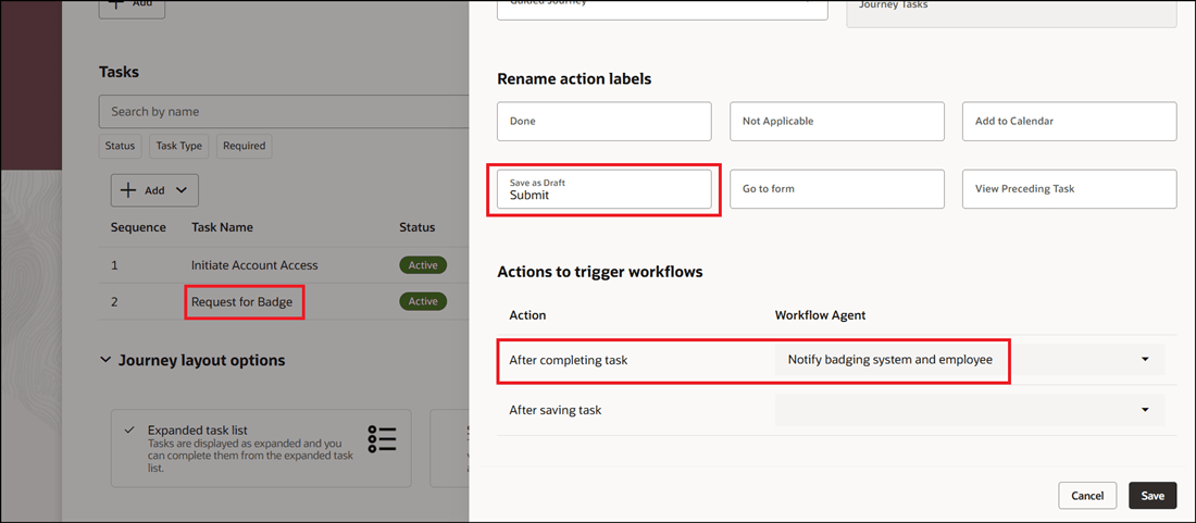 Configure Workflow Agent to Trigger After Task Completion