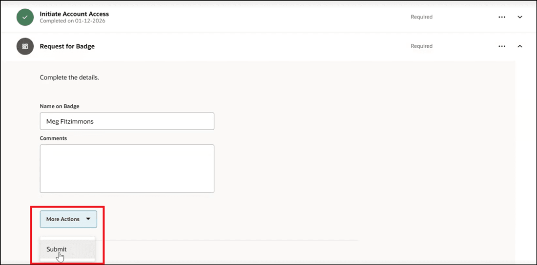 Click Submit to Mark Task as Complete 